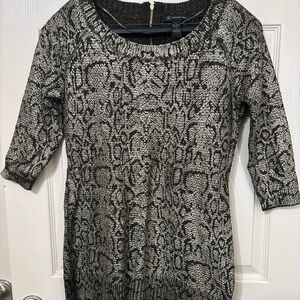 INC International Concepts Metallic Knit Sweater